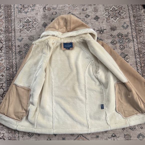 Gorgeous Mackintosh New England Tan Suede Style Jacket with shearling lining - Picture 4 of 8